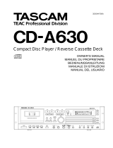 Tascam CD-A630 Bedienungsanleitung