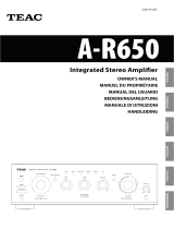 TEAC A-R650 Bedienungsanleitung