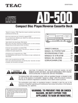 TEAC AD-500 Benutzerhandbuch