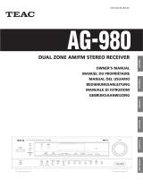 TEAC AG-980 Bedienungsanleitung