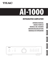 TEAC AI-1000 Benutzerhandbuch