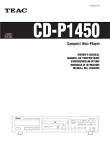 TEAC CD-P1450 Benutzerhandbuch