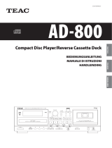TEAC Cassette Player AD-800 Benutzerhandbuch