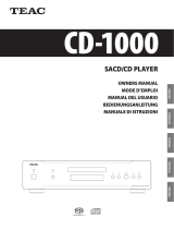 TEAC CD-1000 Benutzerhandbuch