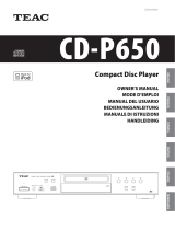 TEAC CD-P650 Bedienungsanleitung