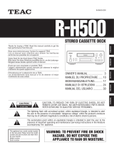 TEAC R-H500 Bedienungsanleitung