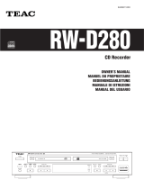 TEAC RW-D280 Bedienungsanleitung