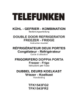 Telefunken TFK1543FG2 Kühl-gefrierkombination Bedienungsanleitung