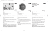 TFA Analogue Designer Wall Clock with Aluminium Frame Benutzerhandbuch