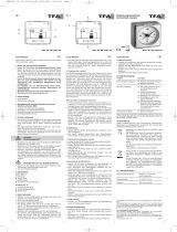 TFA Analogue Radio-Controlled Alarm Clock Benutzerhandbuch