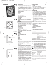 TFA Analogue Radio-Controlled Alarm Clock with Digital Display of Temperature Benutzerhandbuch