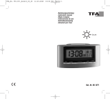 TFA Digital Radio-Controlled Alarm Clock with Temperature SOLAR Benutzerhandbuch