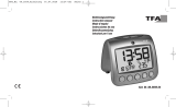 TFA Digital radio-controlled alarm clock with temperature SONIO 2.0 Benutzerhandbuch