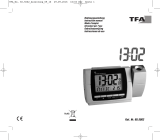 TFA Digital radio-controlled projection alarm clock with temperature Benutzerhandbuch