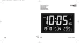TFA Dostmann Digital XL Radio-Controlled Clock with Temperature Benutzerhandbuch