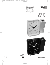 TFA Radio-controlled projection alarm clock with analogue display Benutzerhandbuch