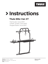 Thule Elite Van XT bike rack for vans Fiat Ducato, Citroën Jumper, Peugeot Boxer, Ram Pro Master black Benutzerhandbuch