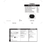 Timex W274 Foot Pod Sensor Bedienungsanleitung