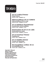 Toro 18cm Cordless Trimmer Benutzerhandbuch