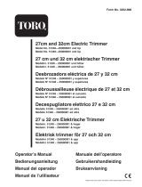 Toro 27cm Electric Trimmer Benutzerhandbuch