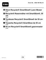 Toro 55cm Recycler SmartStow Lawn Mower Benutzerhandbuch
