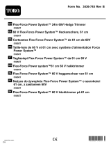 Toro Flex-Force Power System 24in 60V Hedge Trimmer Benutzerhandbuch