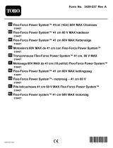 Toro Flex-Force Power System 41cm (16in) 60V MAX Chainsaw Benutzerhandbuch