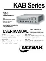 Ultrak KAB Series Benutzerhandbuch