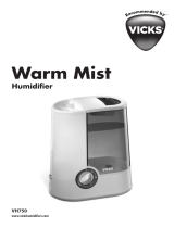 Vicks VH750 Warm Mist Humidifier Bedienungsanleitung