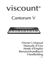 Viscount Cantorum V Organ Keyboard Bedienungsanleitung