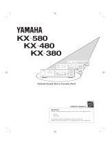 Yamaha KX 580 Benutzerhandbuch