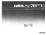 Yamaha AV-75PRO Bedienungsanleitung