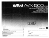 Yamaha AVX-500 Bedienungsanleitung