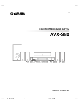 Yamaha AVXS80 Benutzerhandbuch