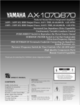 Yamaha AX-1070/870 Benutzerhandbuch