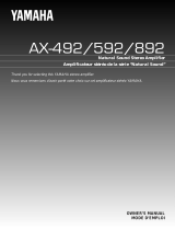 Yamaha AX-492, AX-592, AX-892 Benutzerhandbuch