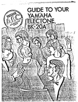 Yamaha BK-20A Bedienungsanleitung