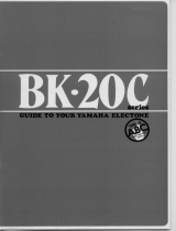 Yamaha Electone BK-20C Series Bedienungsanleitung