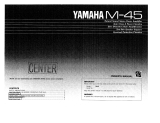 Yamaha M-45 Bedienungsanleitung