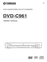 Yamaha C961 - DVD Changer Benutzerhandbuch
