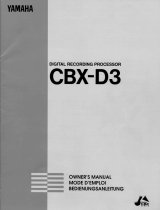 Yamaha CBX-D3 Bedienungsanleitung