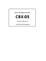 Yamaha CBX-D5 Benutzerhandbuch
