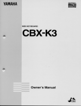 Yamaha CBX-K3 Bedienungsanleitung