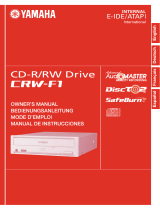 Yamaha CD Recordable/Rewritable Drive CRW-F1 Benutzerhandbuch