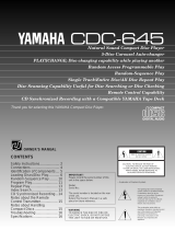 Yamaha CDC-645 Bedienungsanleitung