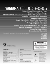 Yamaha CDC-835 Bedienungsanleitung