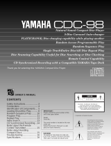 Yamaha CDC-98 Benutzerhandbuch