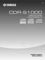 Yamaha CDRS1000 Benutzerhandbuch
