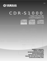Yamaha CDR-S1000 Bedienungsanleitung