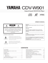 Yamaha CDV-W901 Bedienungsanleitung